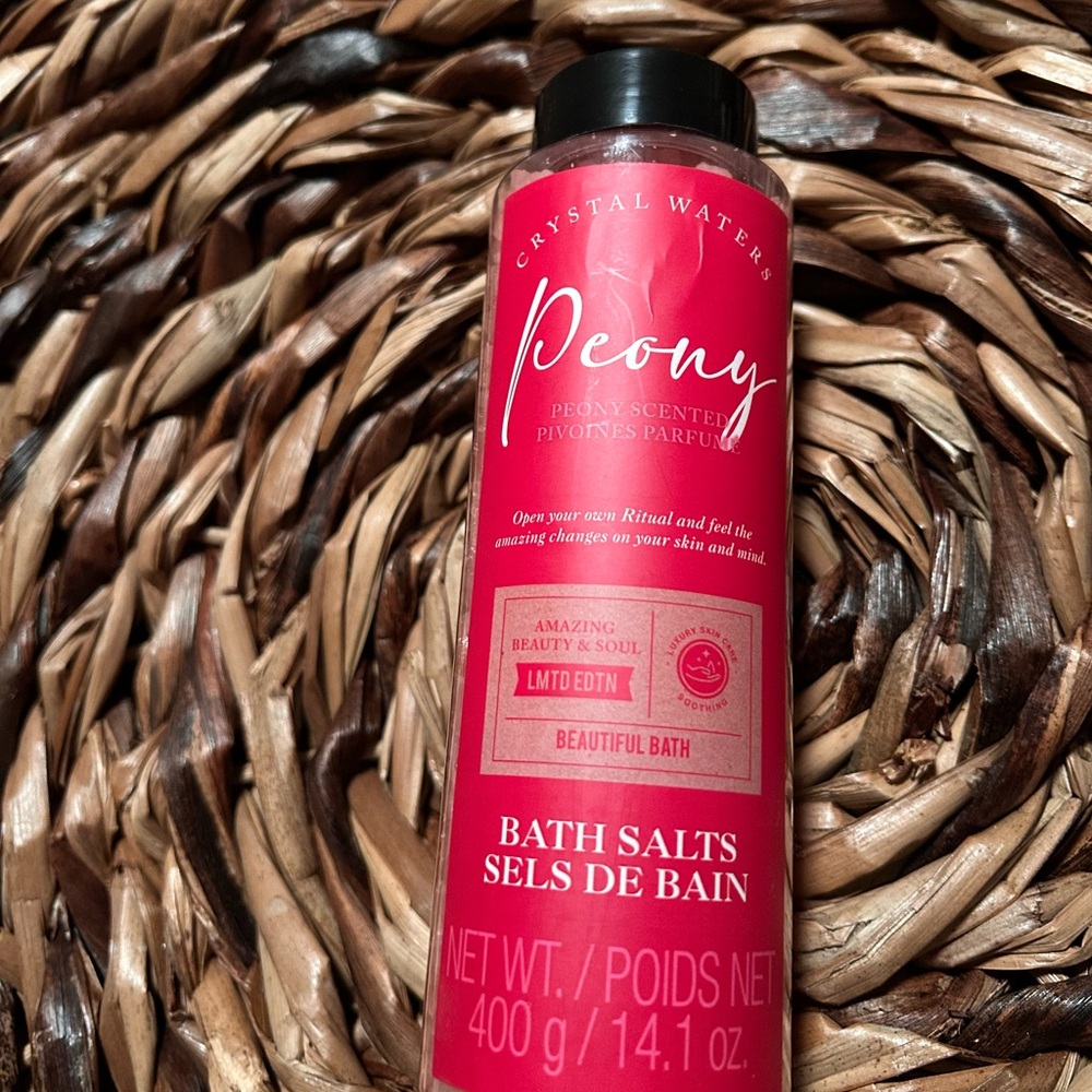 Peony Scented bath salts